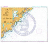 British Admiralty Nautical Chart  3515: Arendal to Lillesand